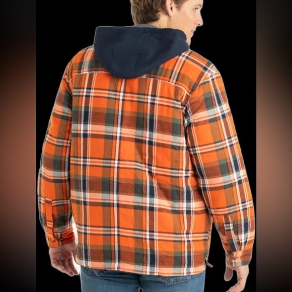 Legendary Whitetails Maplewood Hooded Flannel Shirt Jacket Tomahawk Plaid Sz LT - Picture 4 of 10